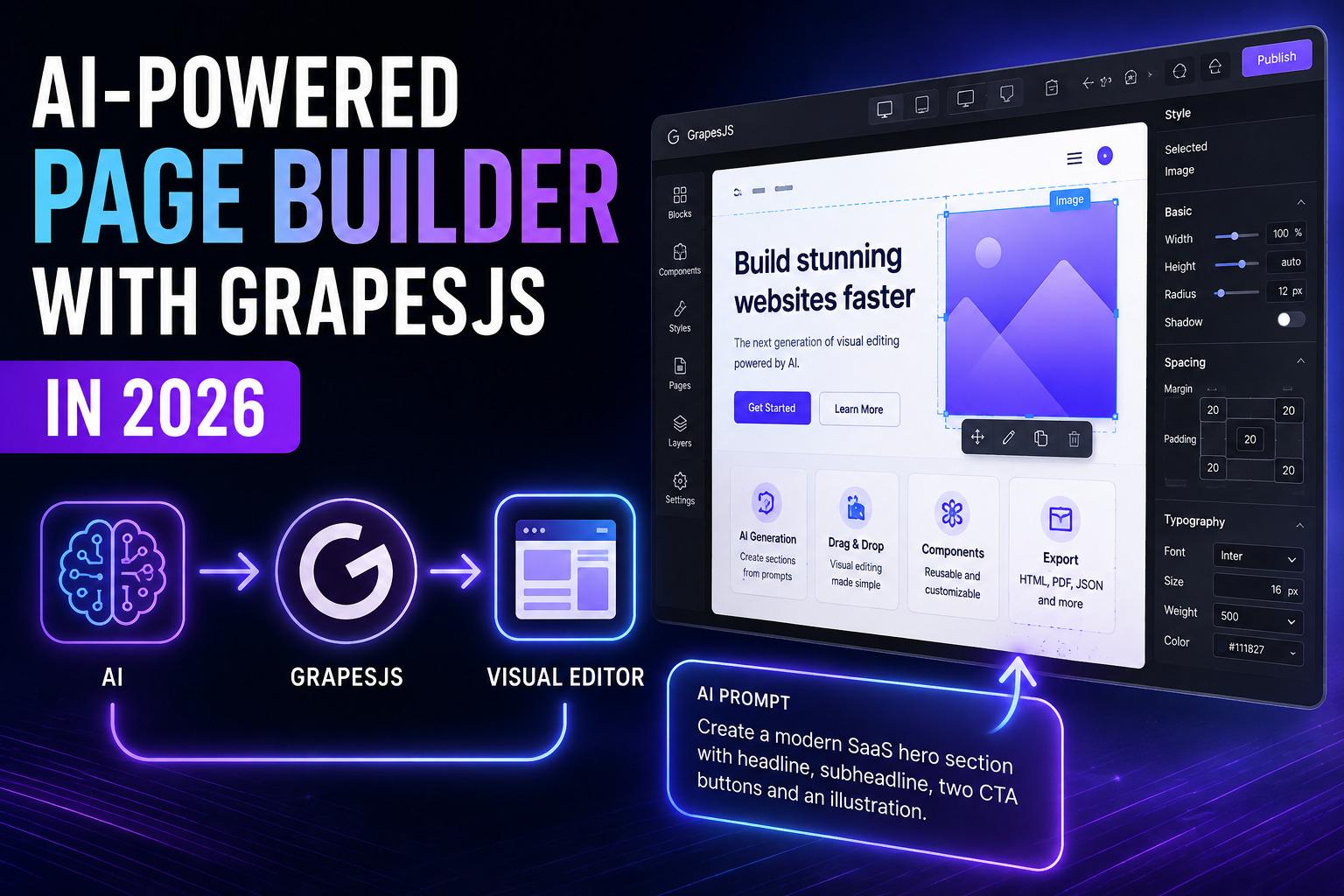 How to Build an AI-Powered Page Builder with GrapesJS in 2026
