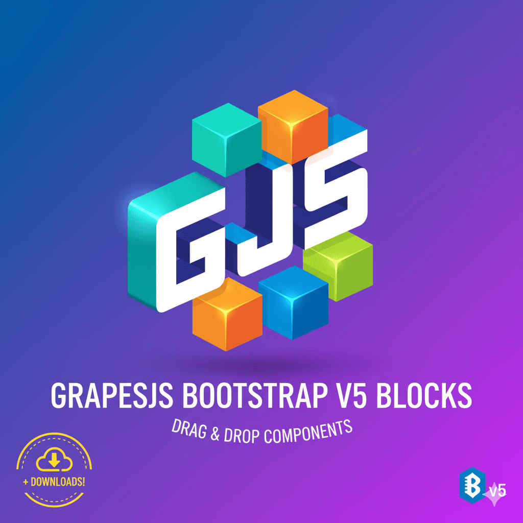 GrapesJS Bootstrap v5 模块