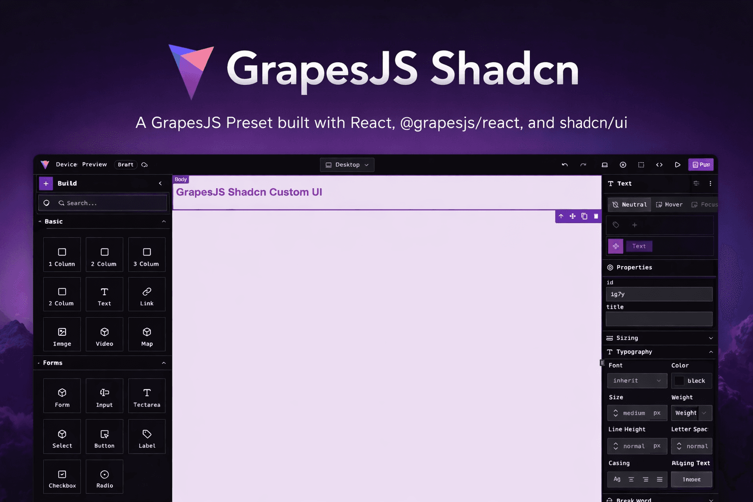 葡萄JS Shadcn