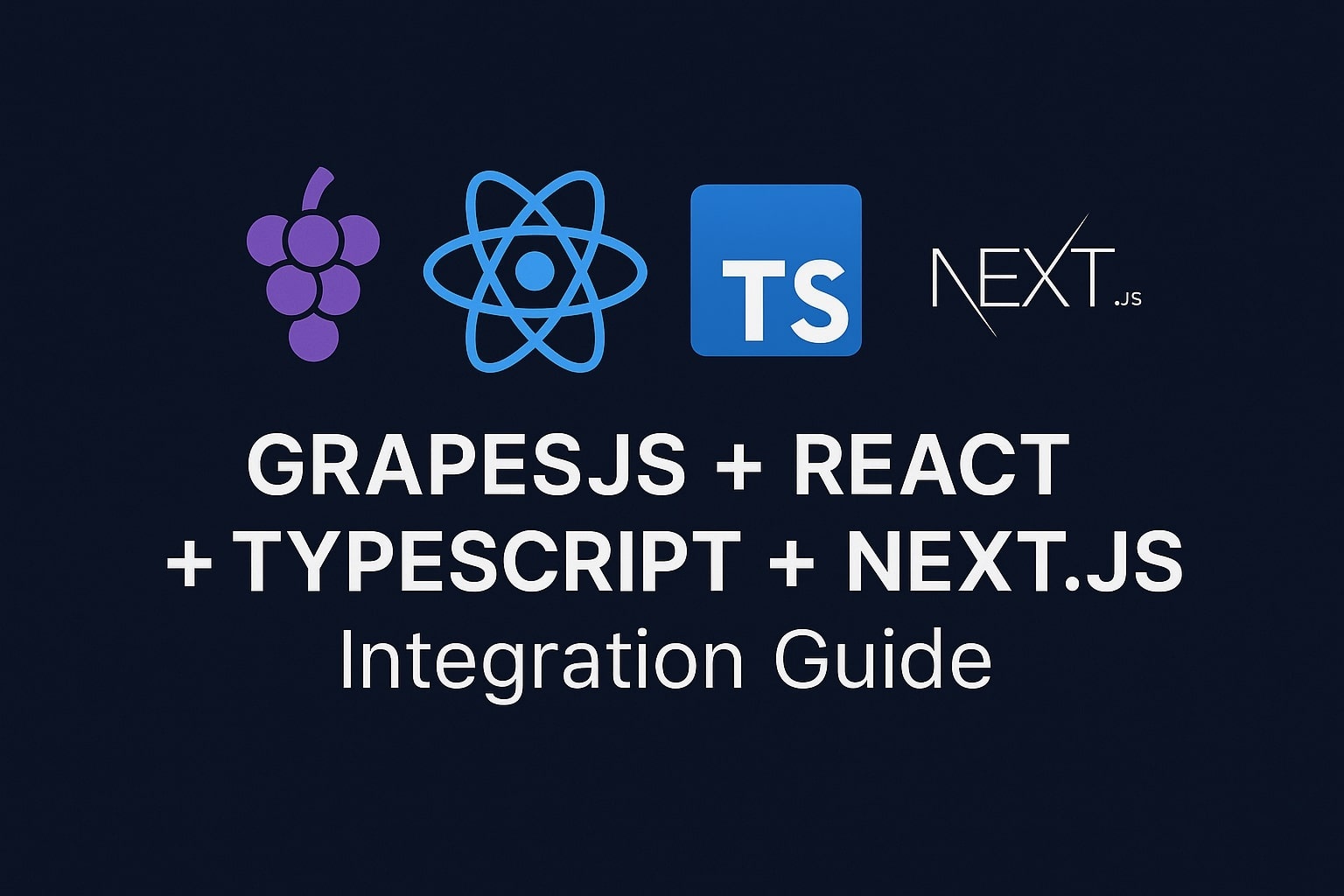 将GrapesJS集成到带有@grapesjs/react包装器的Next.js应用中