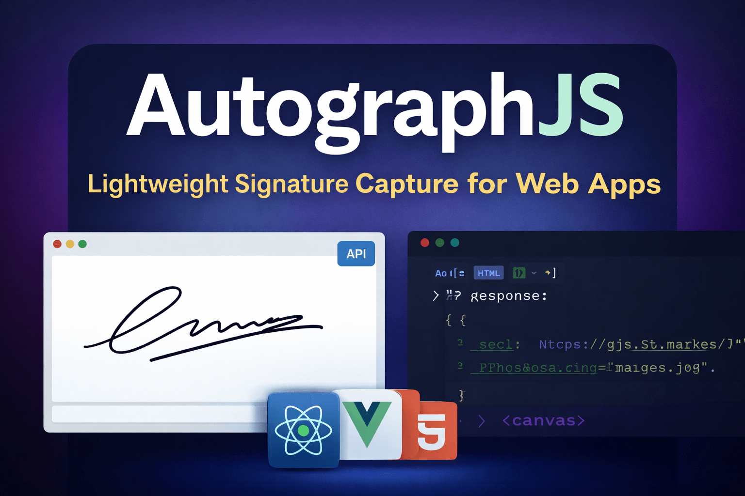 AutographJS - 现代网页编辑器签名解决方案